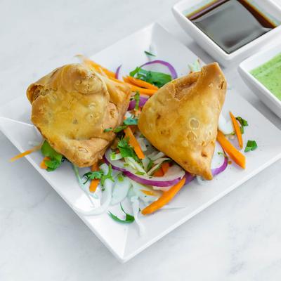 Vegetable samosas